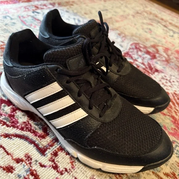 Adidas Black and White golf shoes - Picture 2 of 3